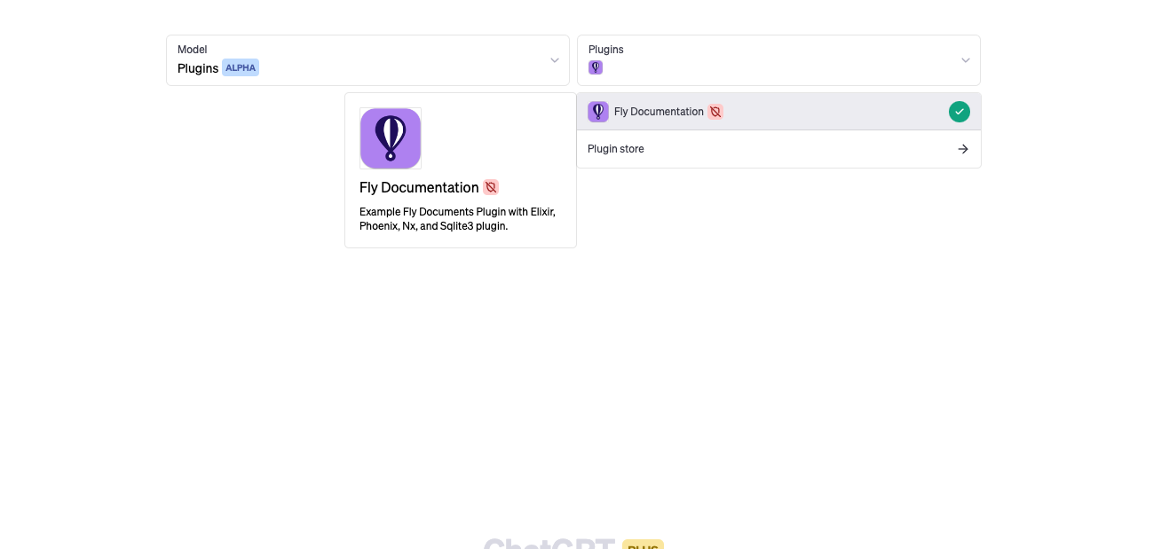 Screenshot of OpenAI ChatGPT Plugin UI with your new Plugin Listed